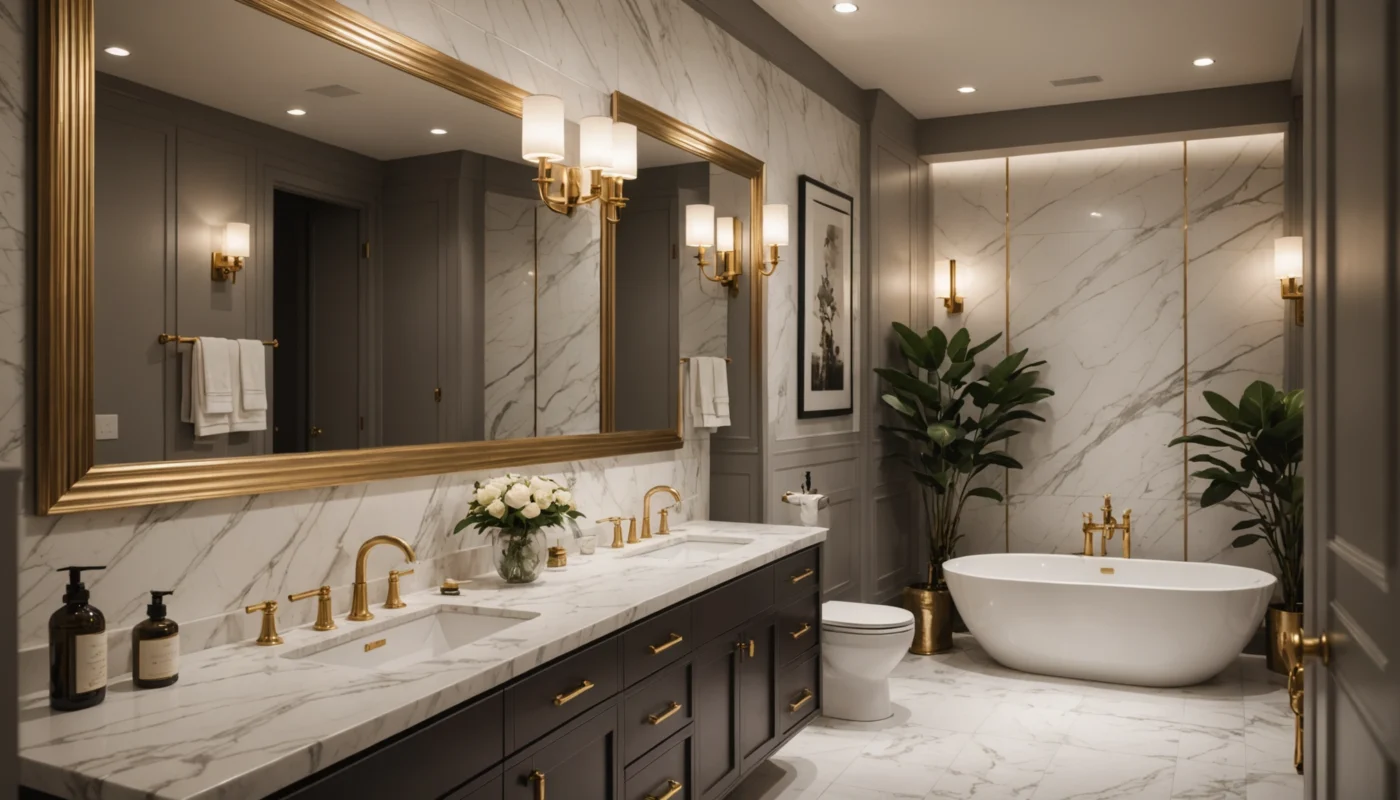 Design raffiné : inspirations monegasques pour salles de bain luxueuses